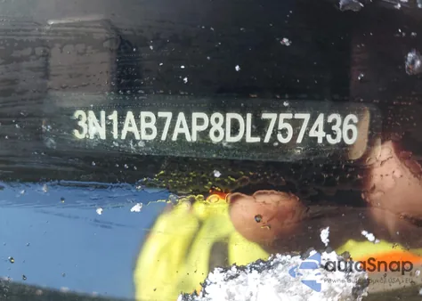 2013 Nissan Sentra Sr z USA, uszkodzony, nr VIN 3N1AB7AP8DL757436